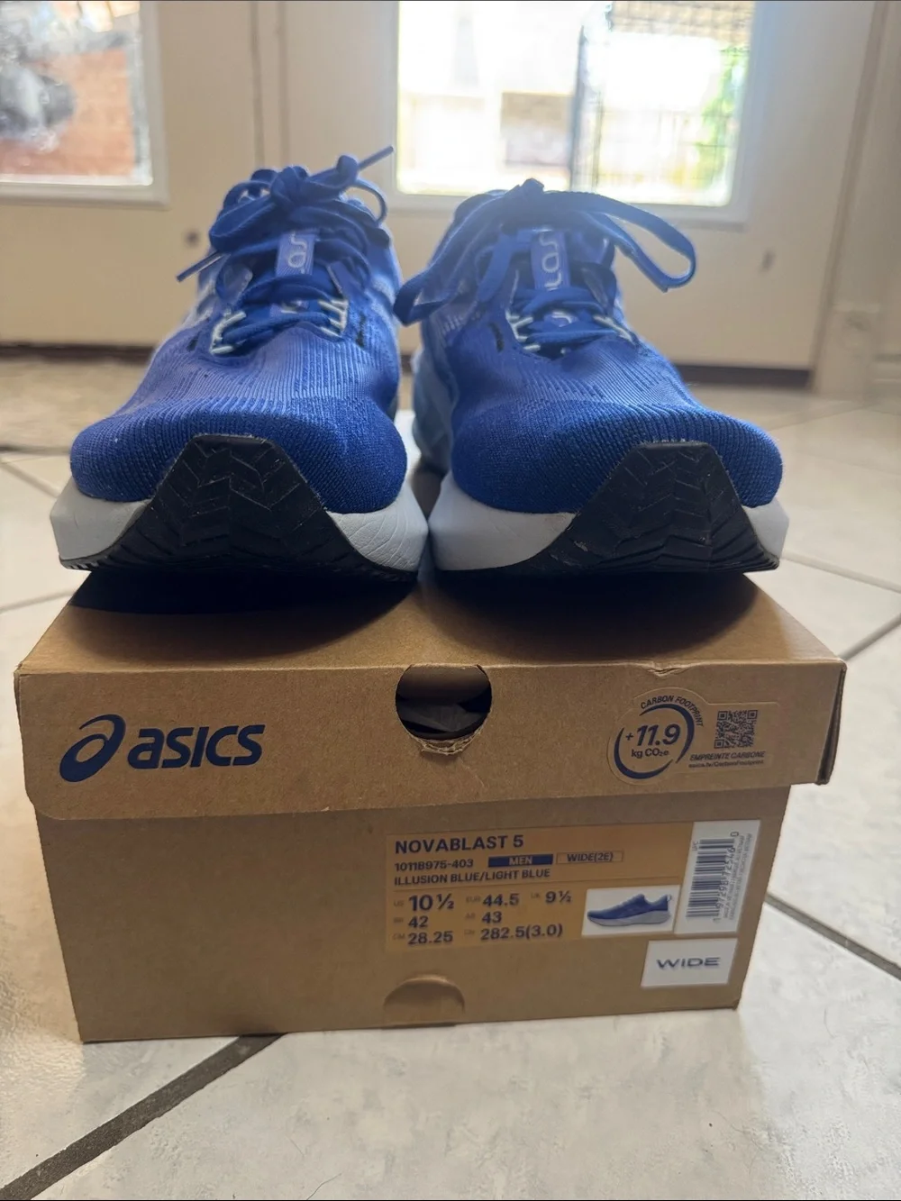 Asics Novablast 5 | Illusion Blue | Mens 10.5 Wide (2E)
